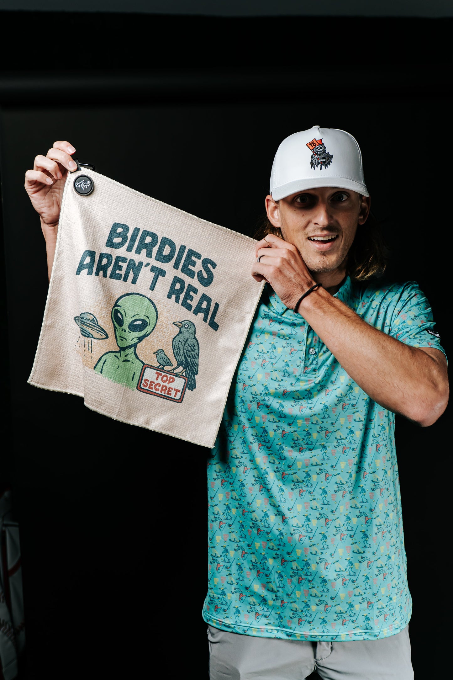 Shankit Golf | Birdies Aren't Real Polo | Teal