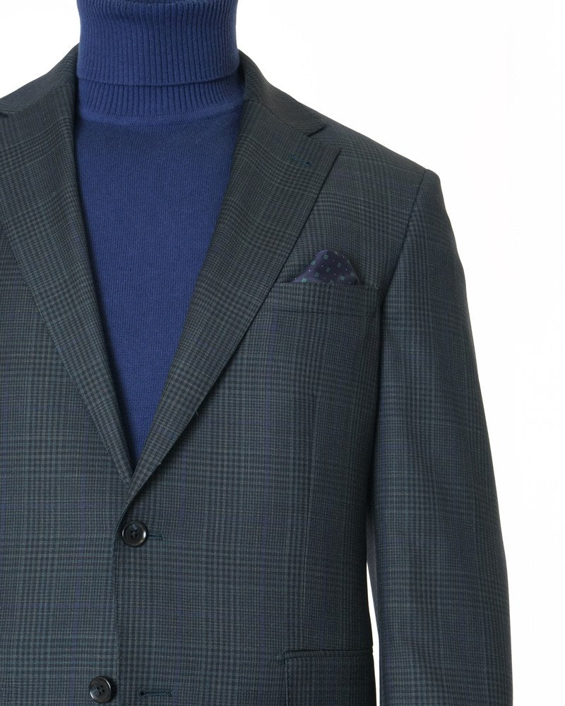 Giles & Jasper Collection | Green Plaid Sport Coat | Green