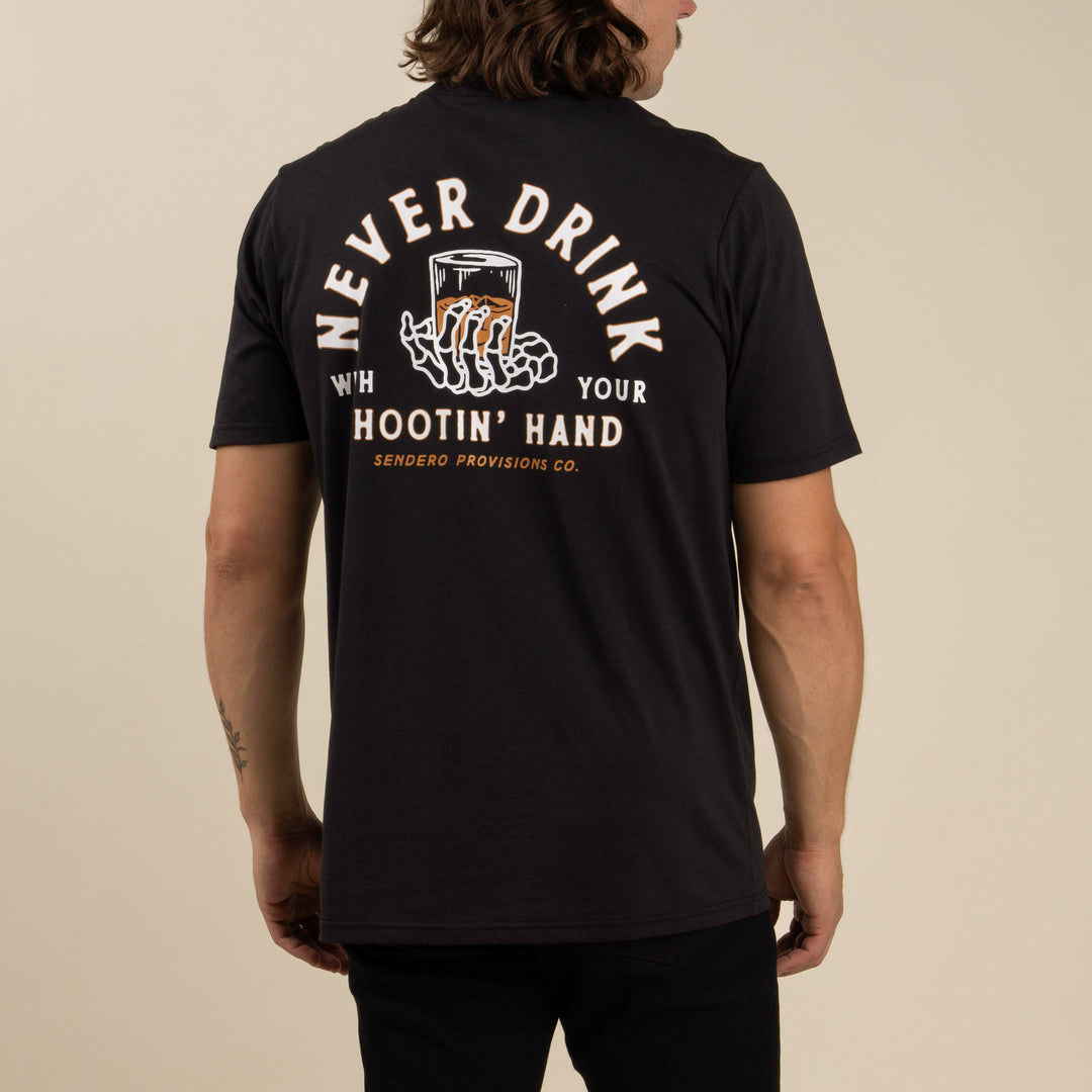 Sendero Shootin Hand T-Shirt - Black