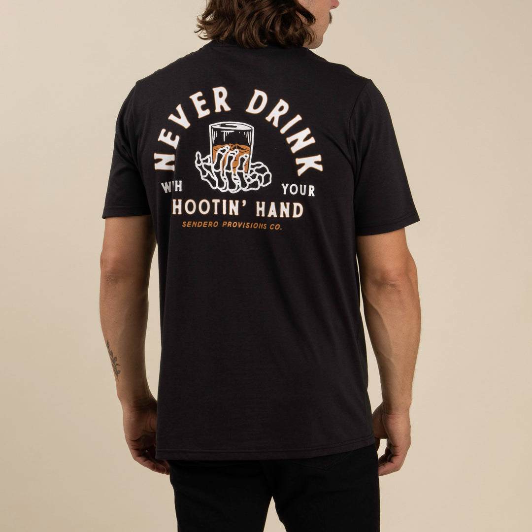 Sendero Shootin Hand T-Shirt - Black