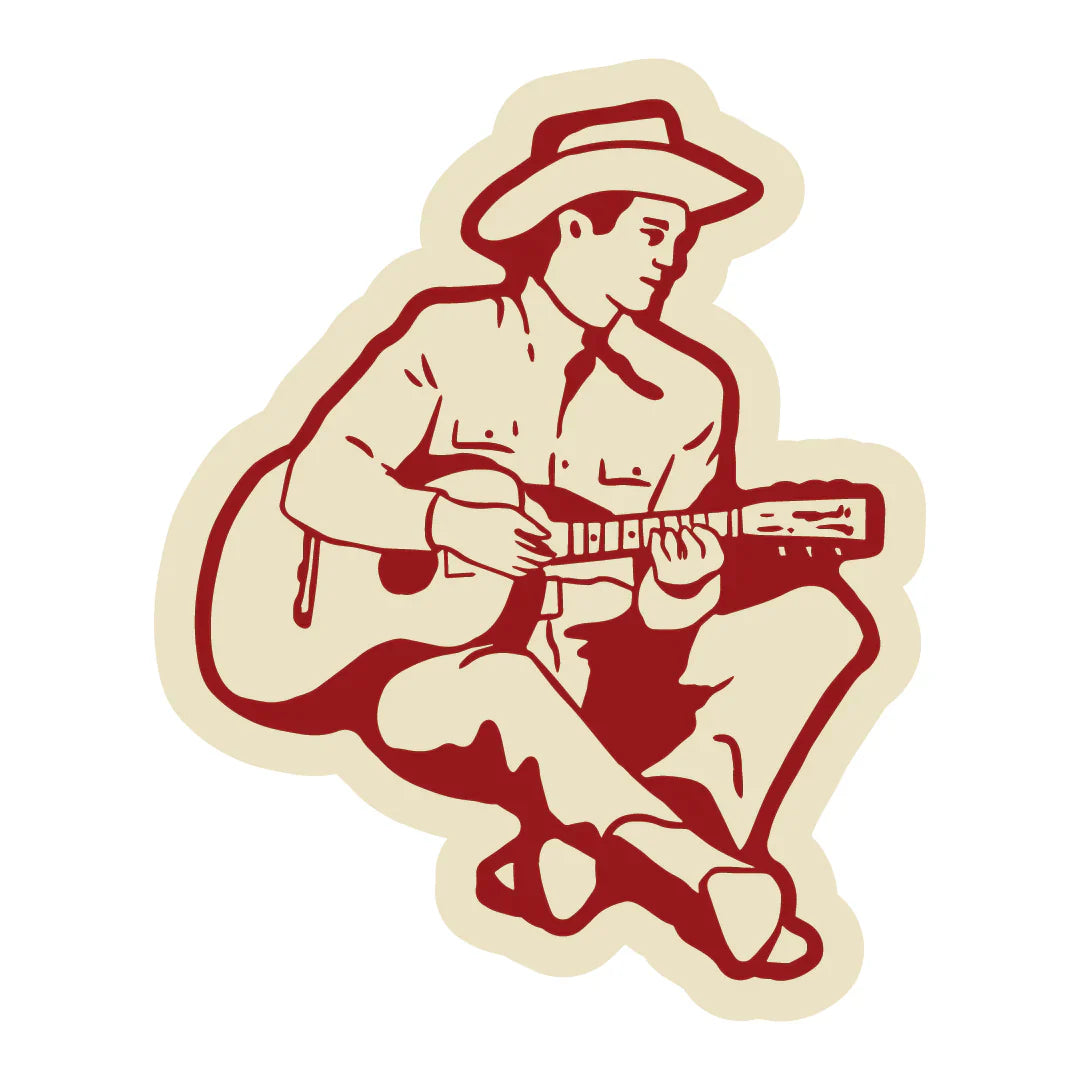 Sendero The Hank Sticker, vinyl die-cut matte finish, 3.84" x 2.00"