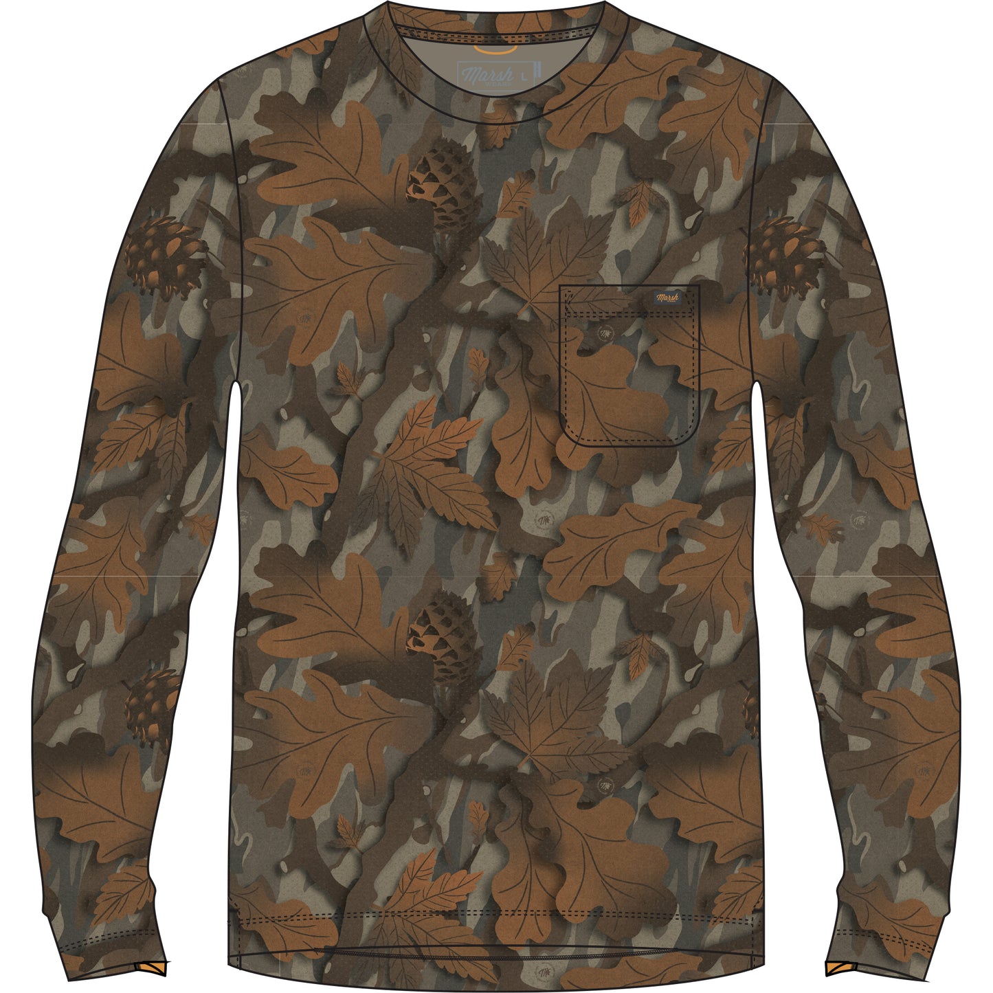 Marsh | Buxton Hagood Long Sleeve | Lowland Canopy Camo