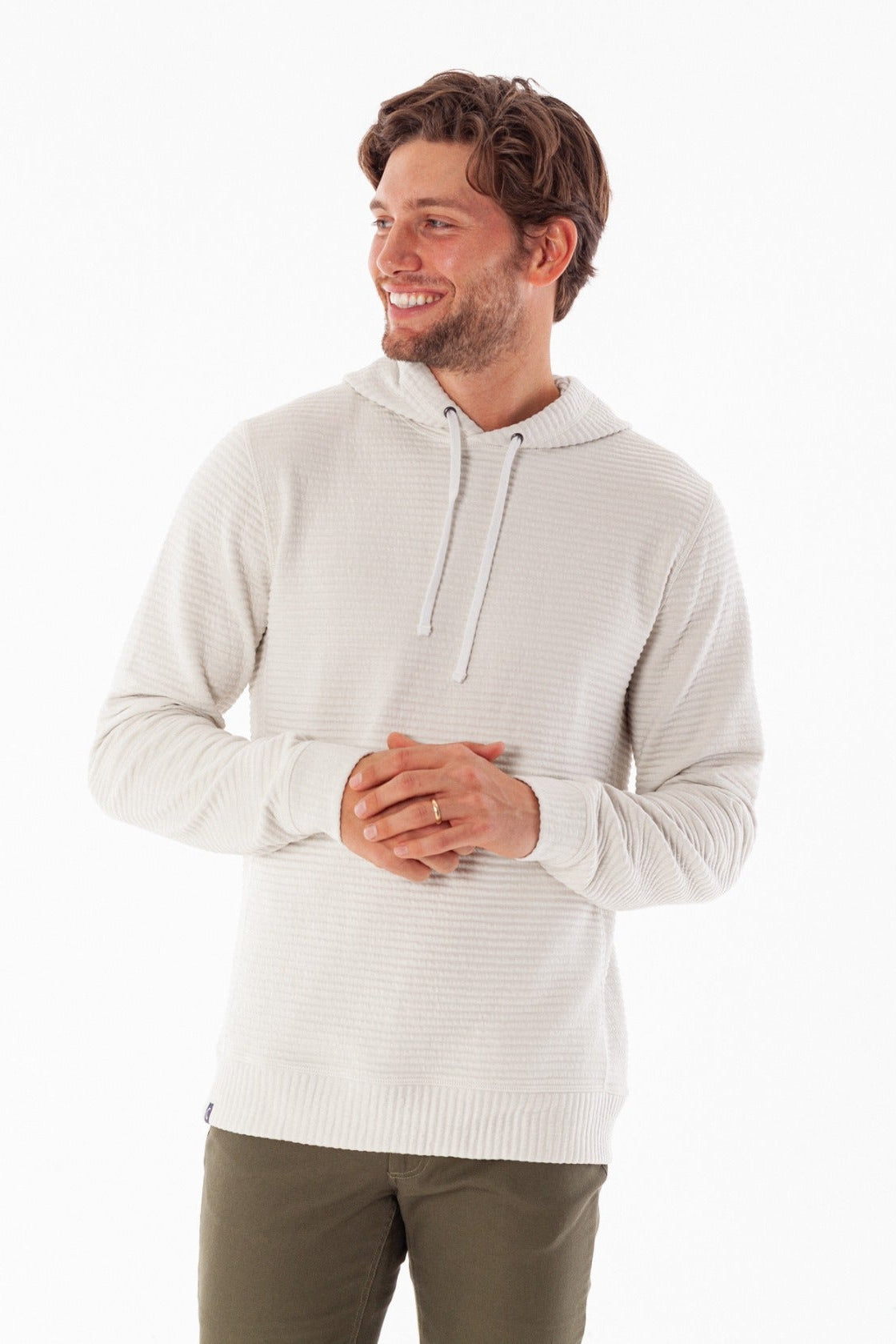 Criquet | Quilted Hooded Sweatshirt | Off White