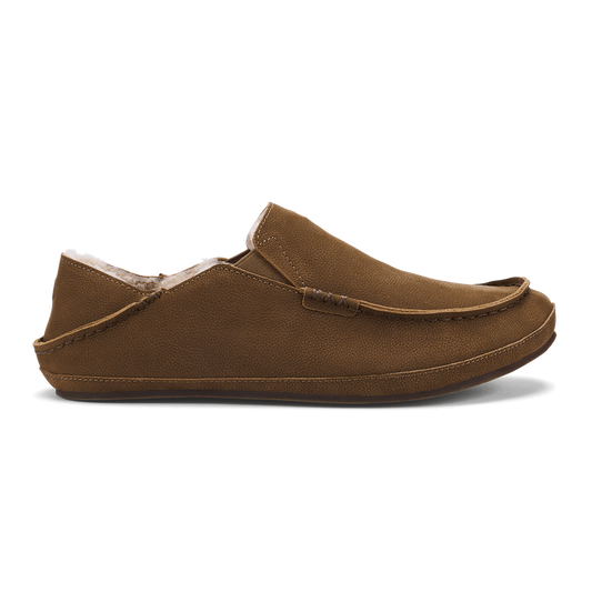 Olukai Moloā Leather Slipper - Kona Coffee