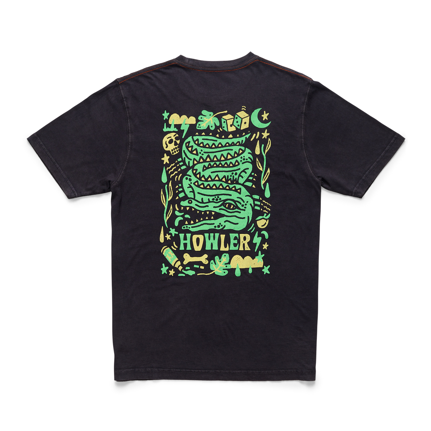 Howler Bros Slithering Gators Tee - Black