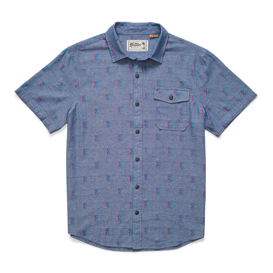 Howler Bros San Gabriel Refractions Shirt - Indigo