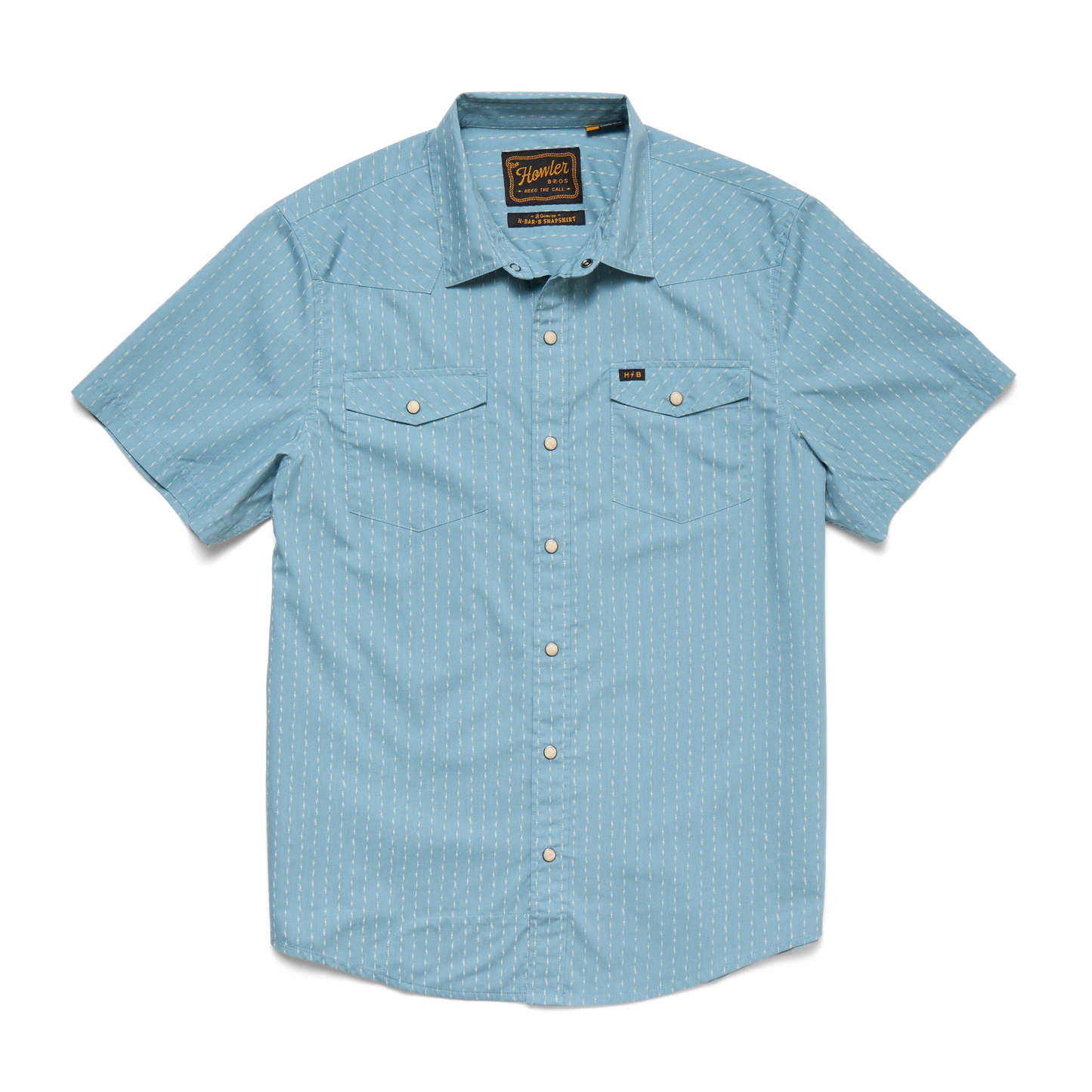 Howler Bros H Bar B Power Line Snap Shirt - Smoke Blue