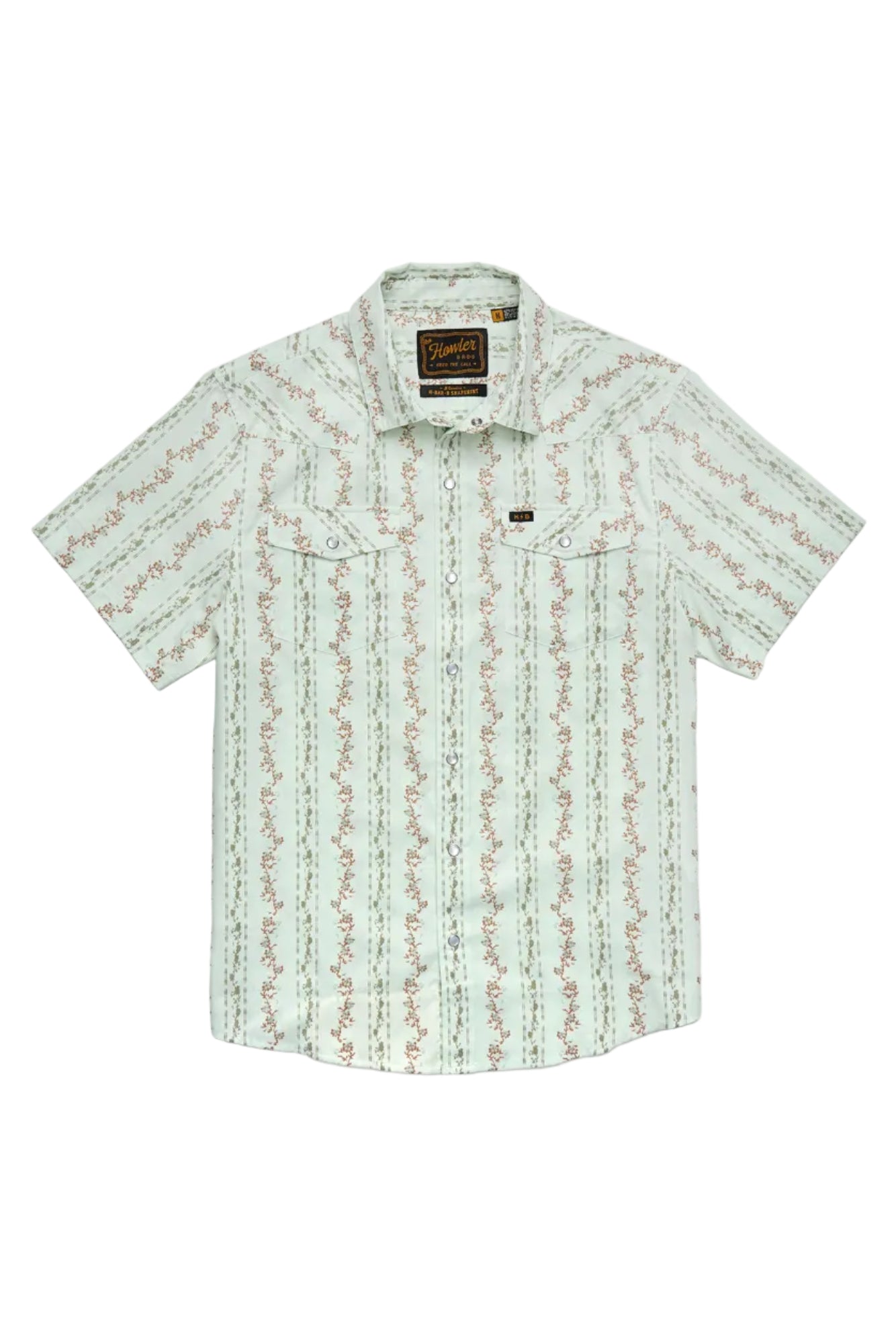 Howler Bros H Bar SnapShirt Hibiscus Ribbons - Mint