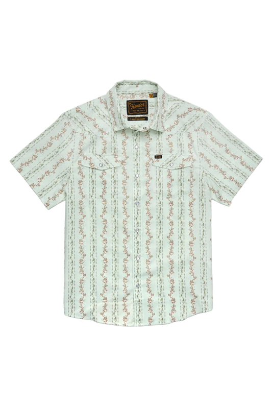 Howler Bros H Bar SnapShirt Hibiscus Ribbons - Mint