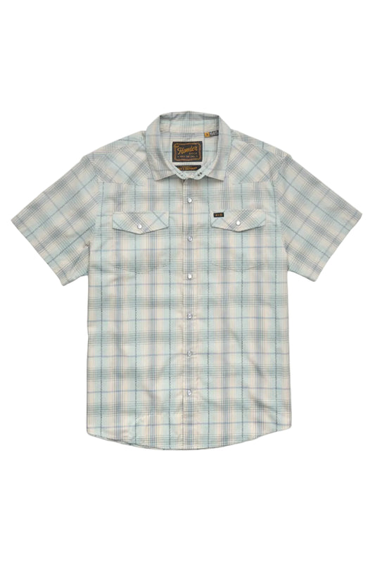Howler Bros H Bar SnapShirt Prairie Plaid - Seafoam