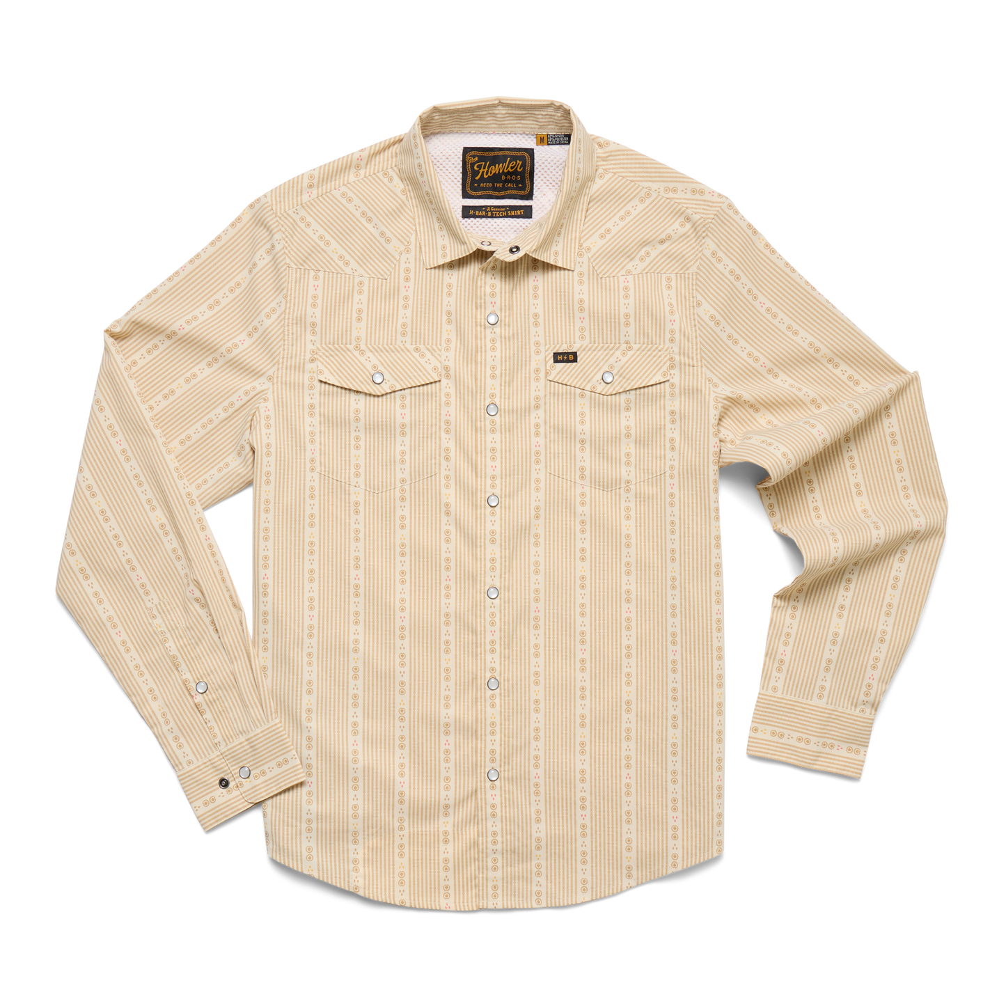 Howler Bros H Bar B B-Tech Long Sleeve - MOSQUERO STRIPE : BROWN RICE