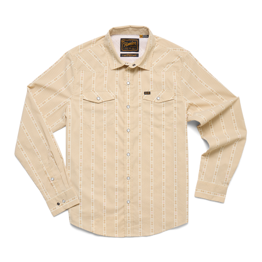Howler Bros H Bar B B-Tech Long Sleeve - MOSQUERO STRIPE : BROWN RICE