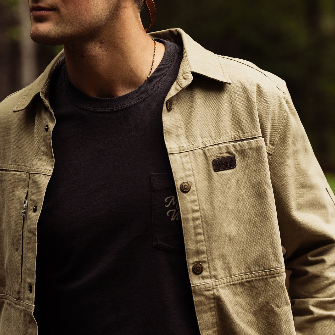 Marsh Delano Shacket - Slate Green