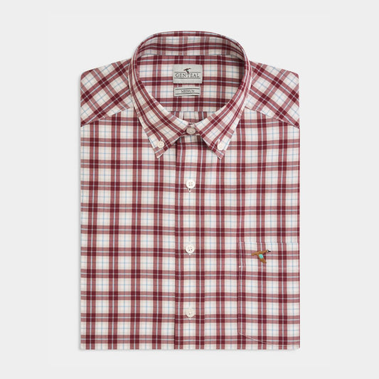 GenTeal Hanson Performance Sport Shirt - Garnet