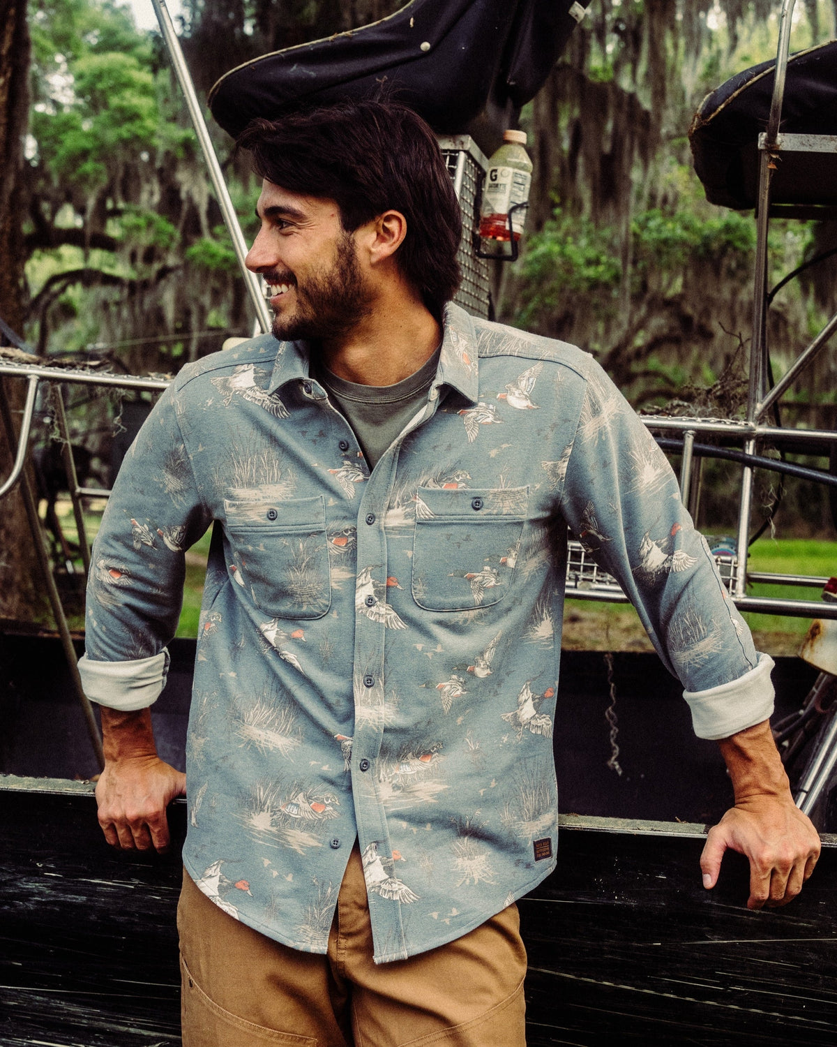 Marsh Wear | Fireside Overshirt | Blue Goblin