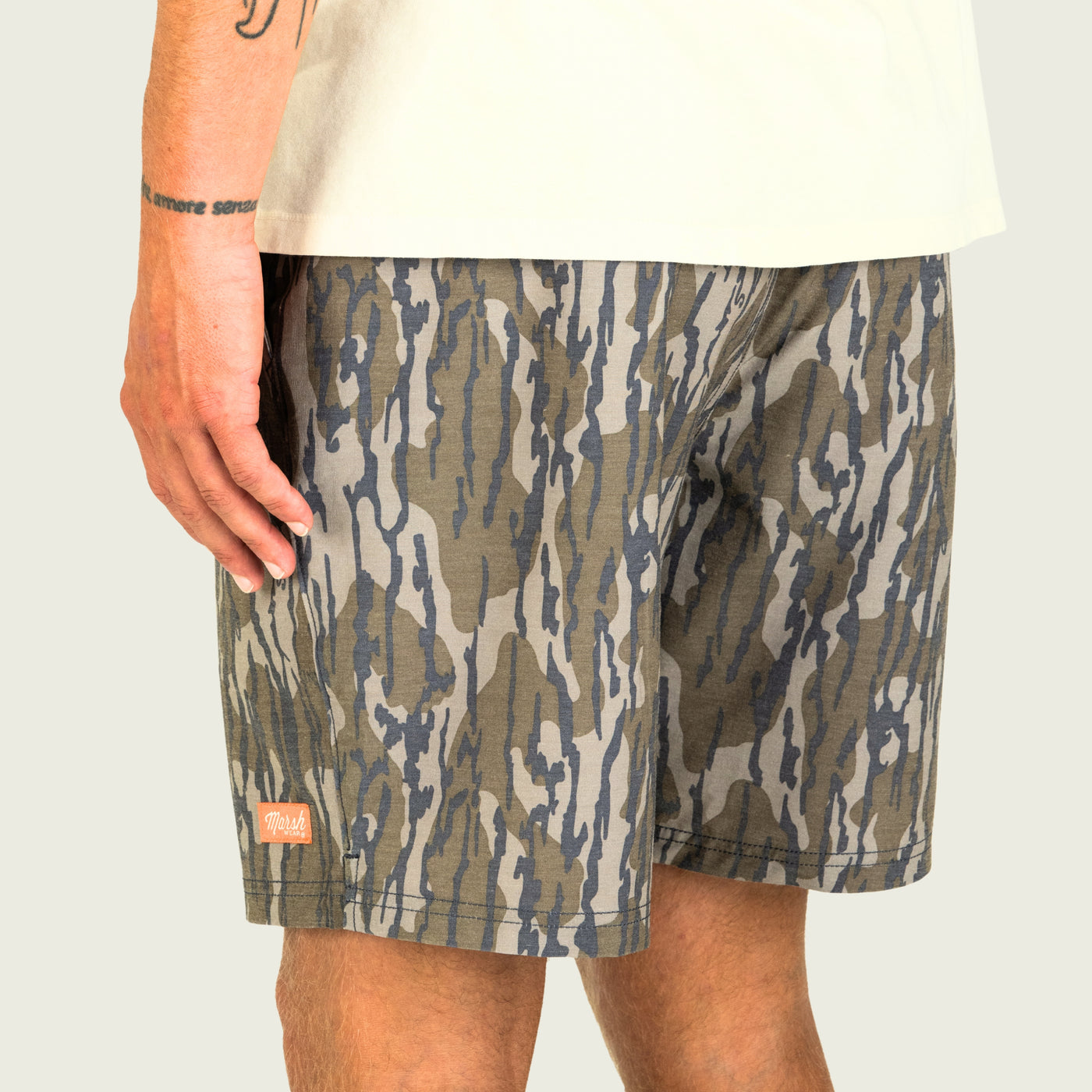 Marsh Wear | Fulton Volleys 8" Shorts | Mossy Oak Bottom Land
