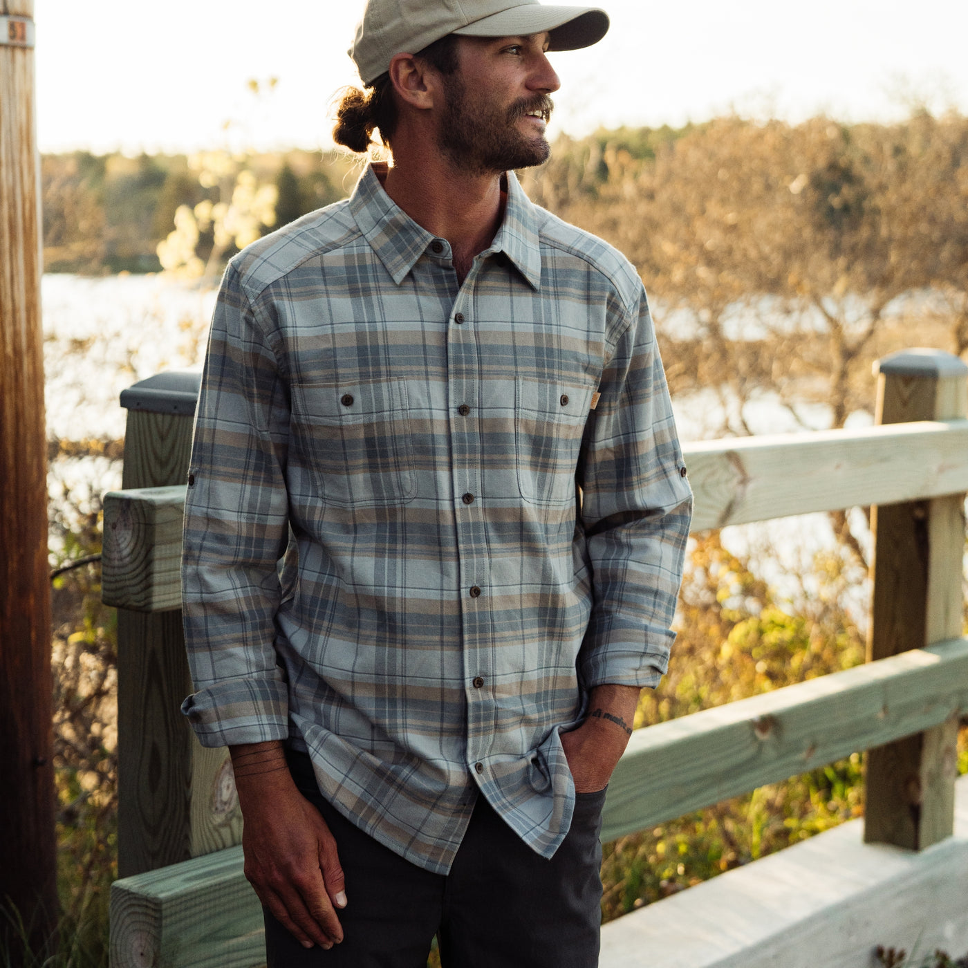 Marsh Westerly Flannel - Fog