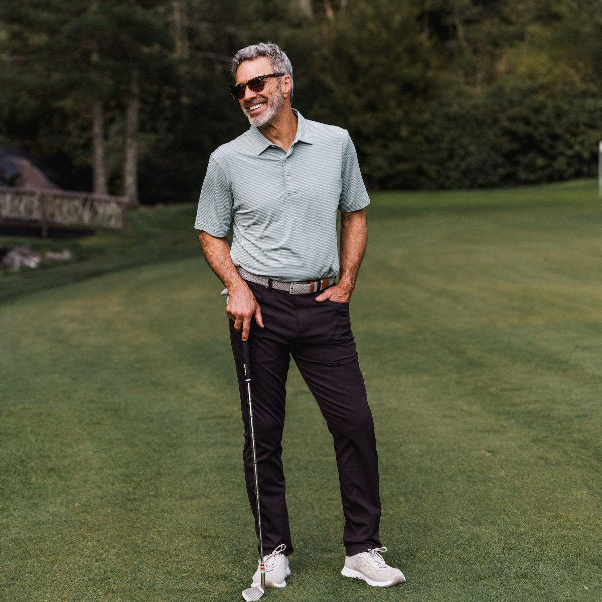 GenTeal | Clubhouse Stretch Five Pocket Pant | Black