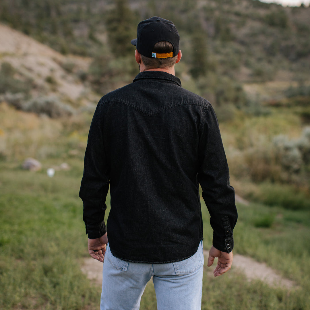 Sendero Wyatt Pearl Snap Shirt - Midnight Denim