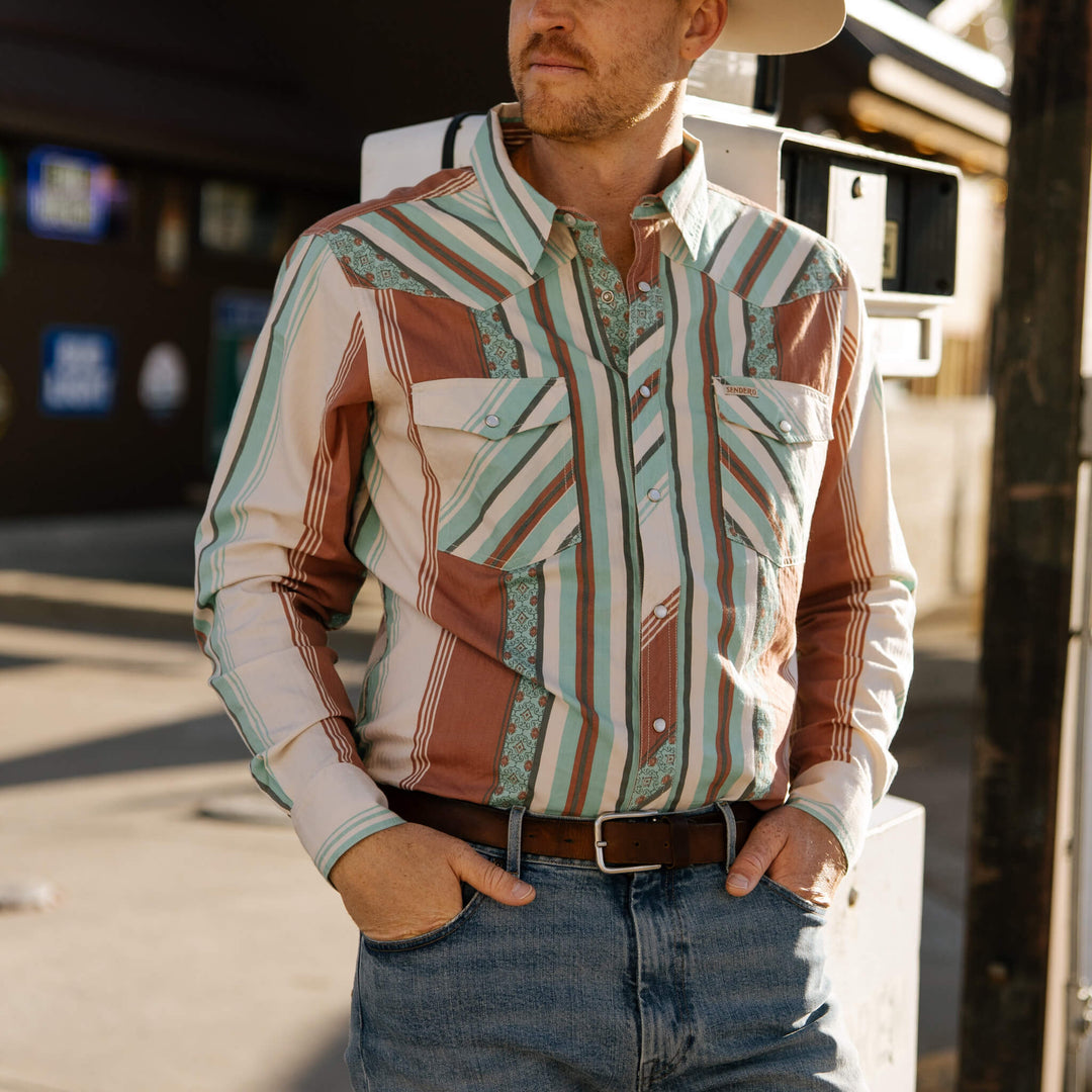 Sendero Serape Pearl Snap Shirt- Long Sleeve