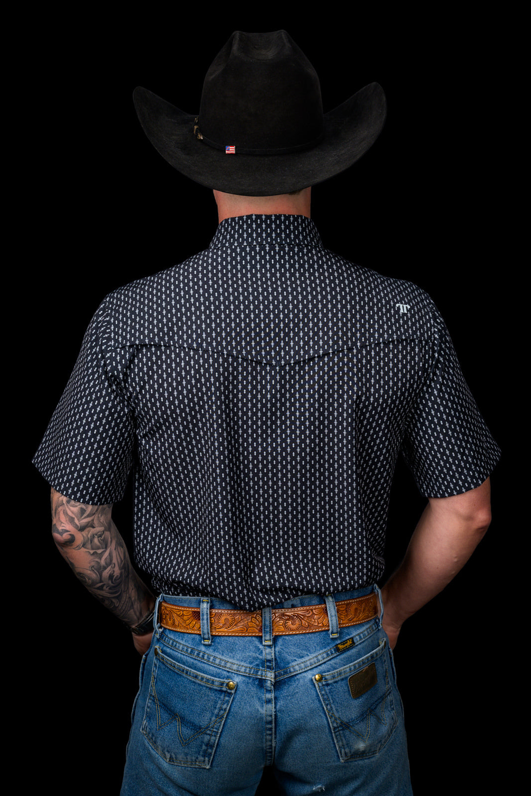 Ferrell | The Cash | Short Sleeve Snap Shirt | Black