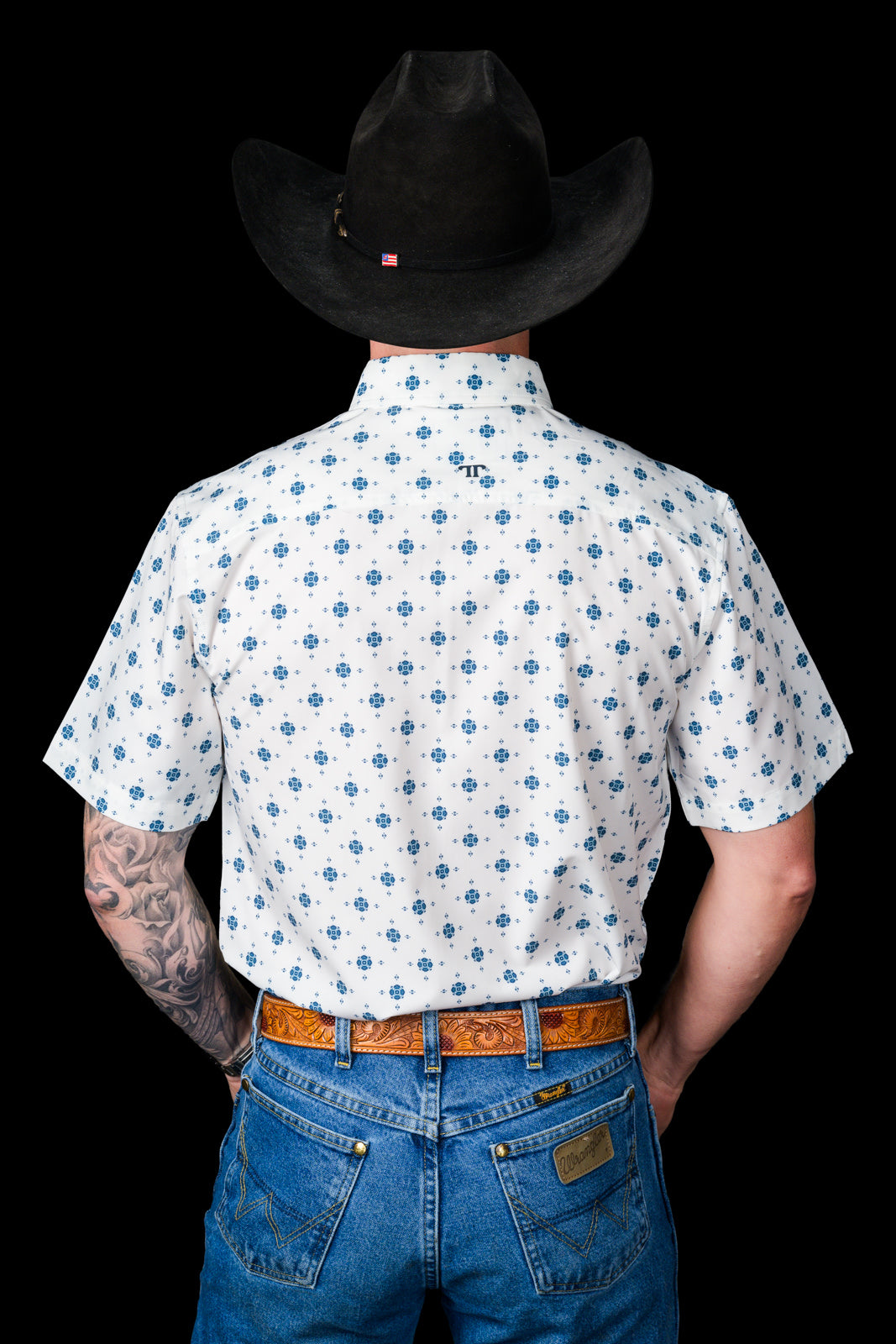 Ferrell | The Beau | Short Sleeve Button Shirt | Blue