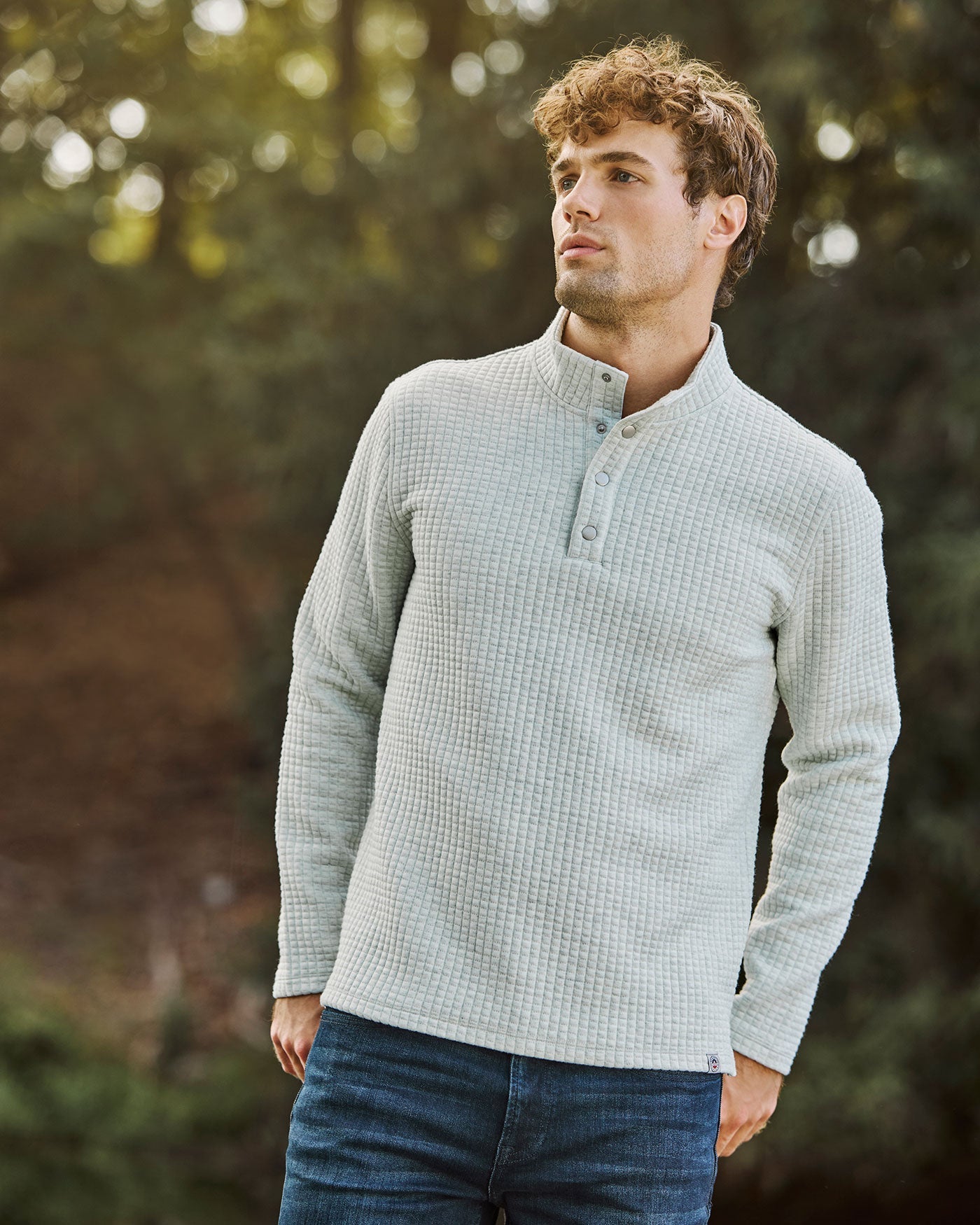 Flag & Anthem SILVERTON QUILTED 1/4 SNAP - Cream