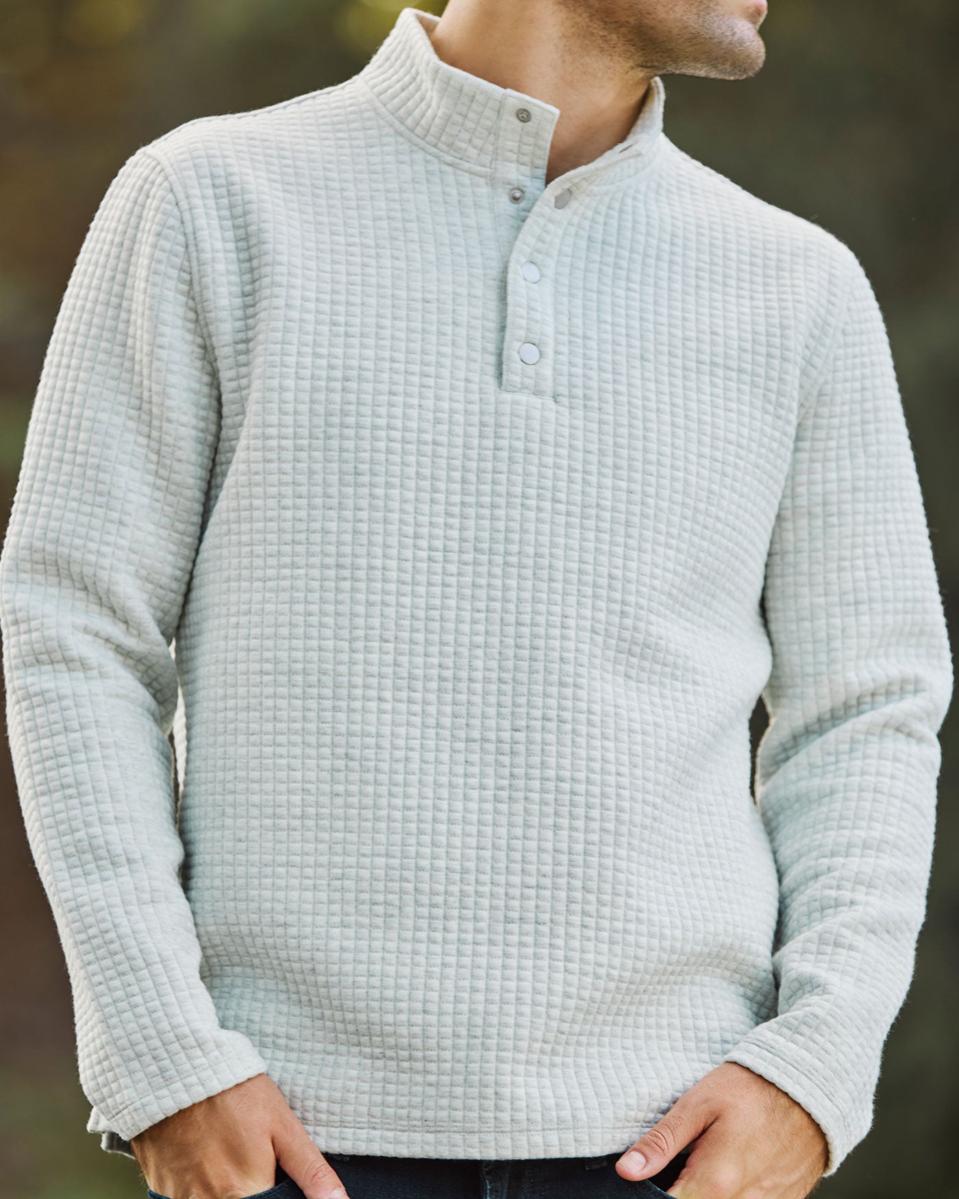 Flag & Anthem SILVERTON QUILTED 1/4 SNAP - Cream