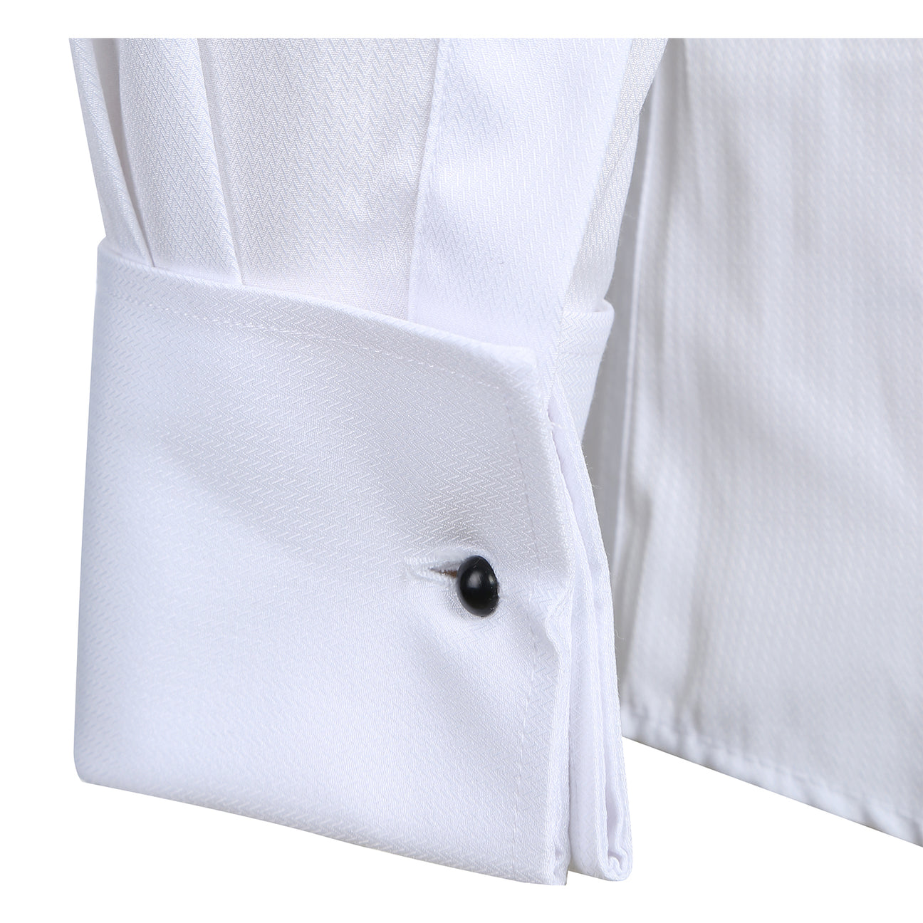 Slim Mid-Spread Long Sleeve Tuxedo Shirt - White