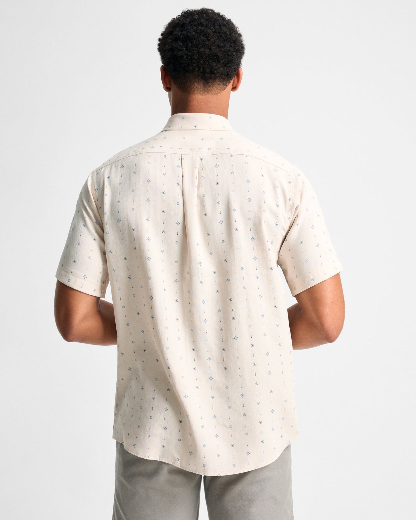 GenTeal Printed Palmas Shirt - Cream
