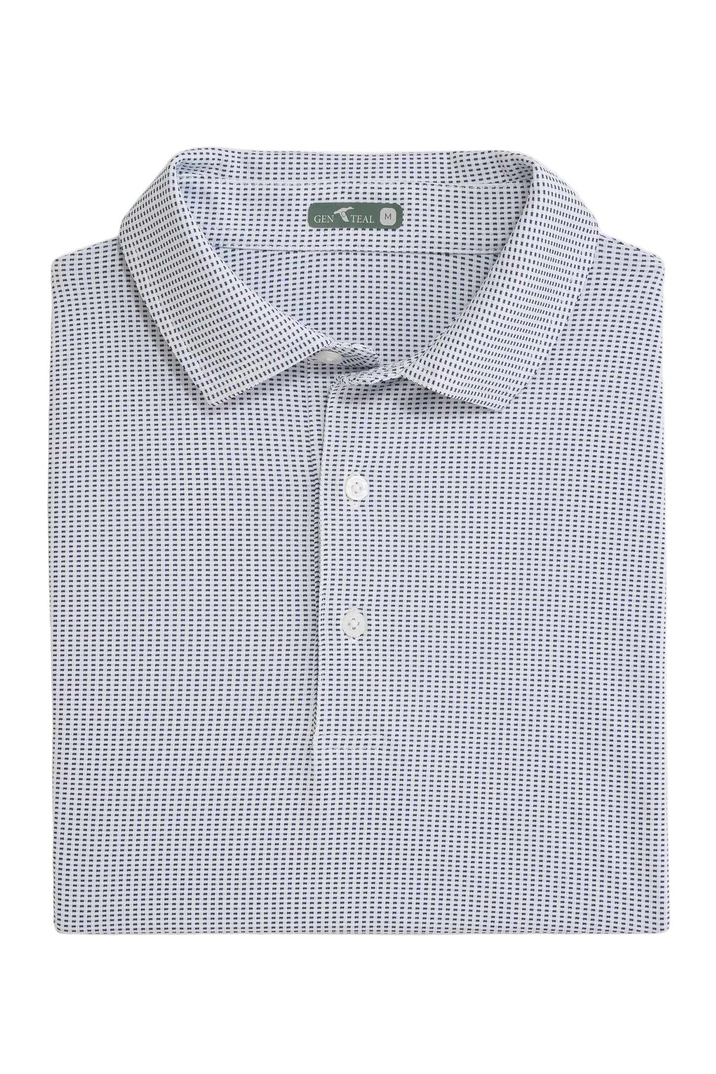 GenTeal Jacquard Performance Polo - Navy