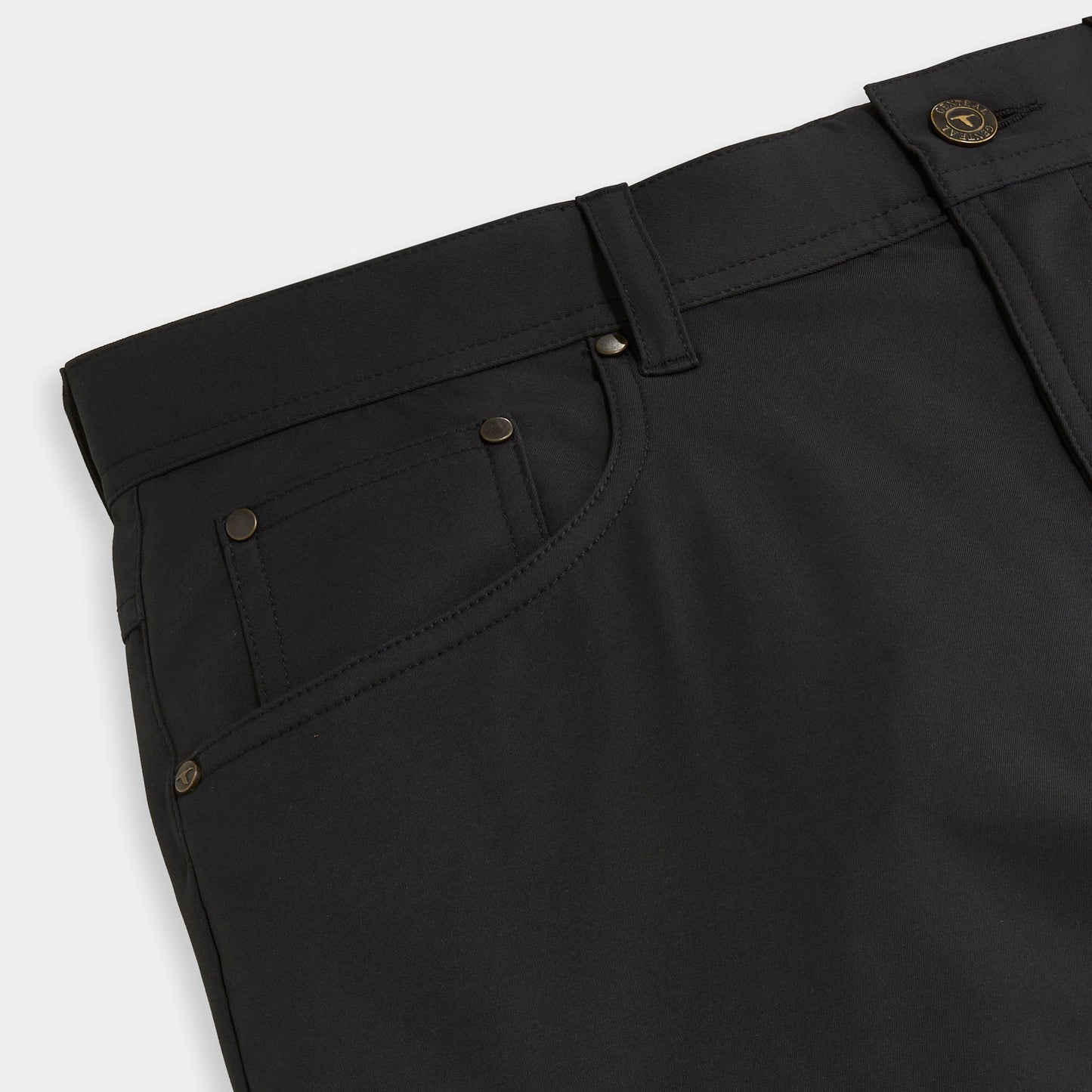 GenTeal | Clubhouse Stretch Five Pocket Pant | Black
