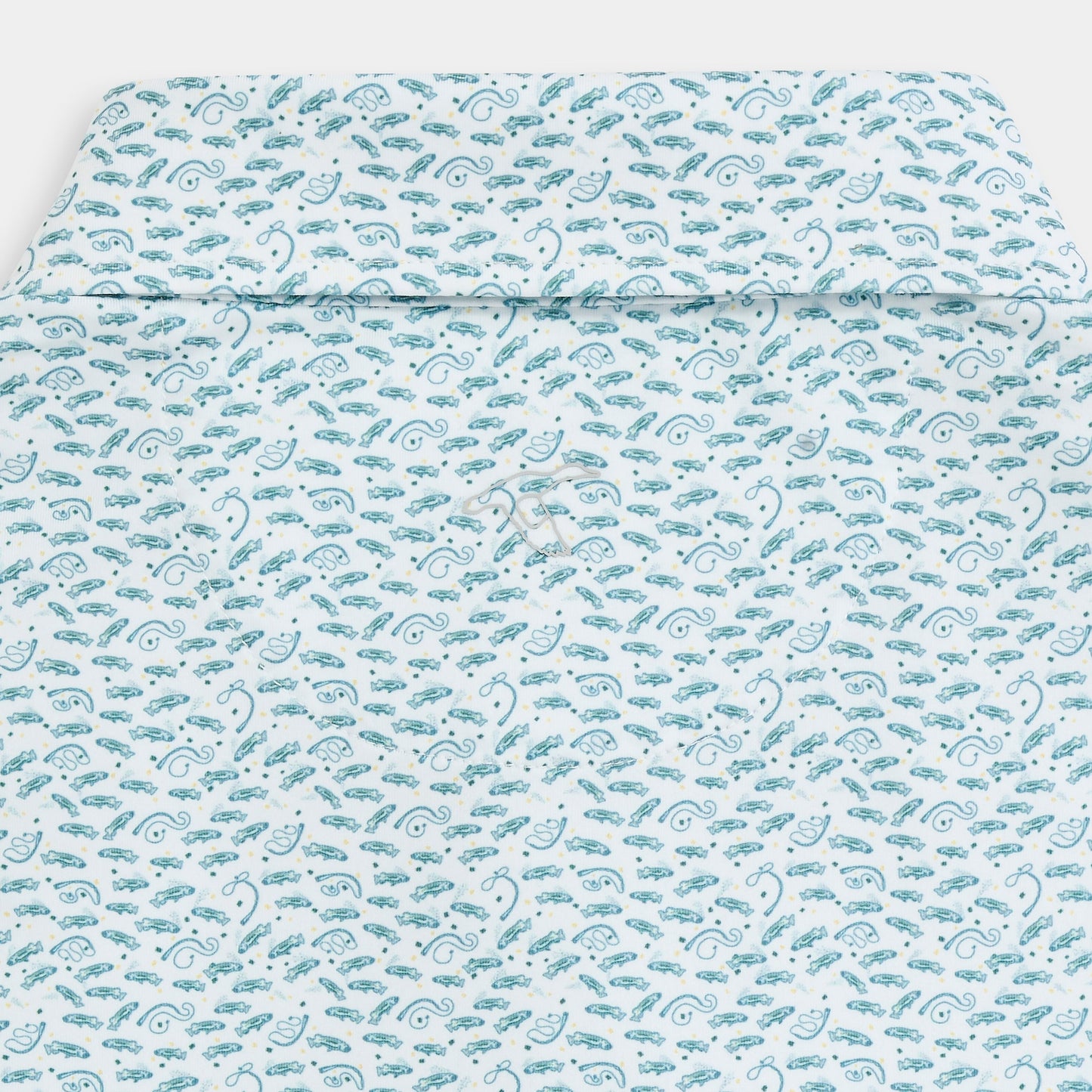 GenTeal Catch & Release Printed Performance Polo - Blue Storm