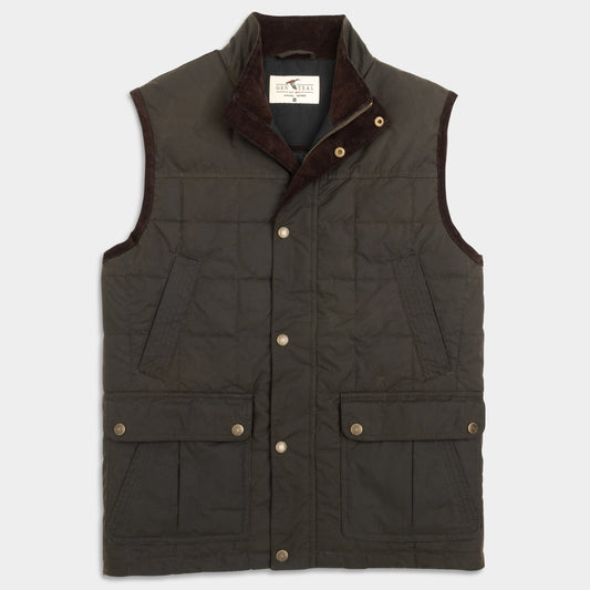 Genteal Chocolate Merritt Waxed Cotton Vest