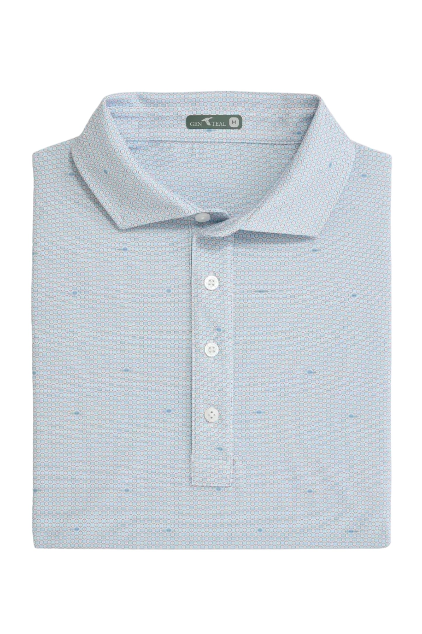 GenTeal Gridline Performance Polo - Sunrise