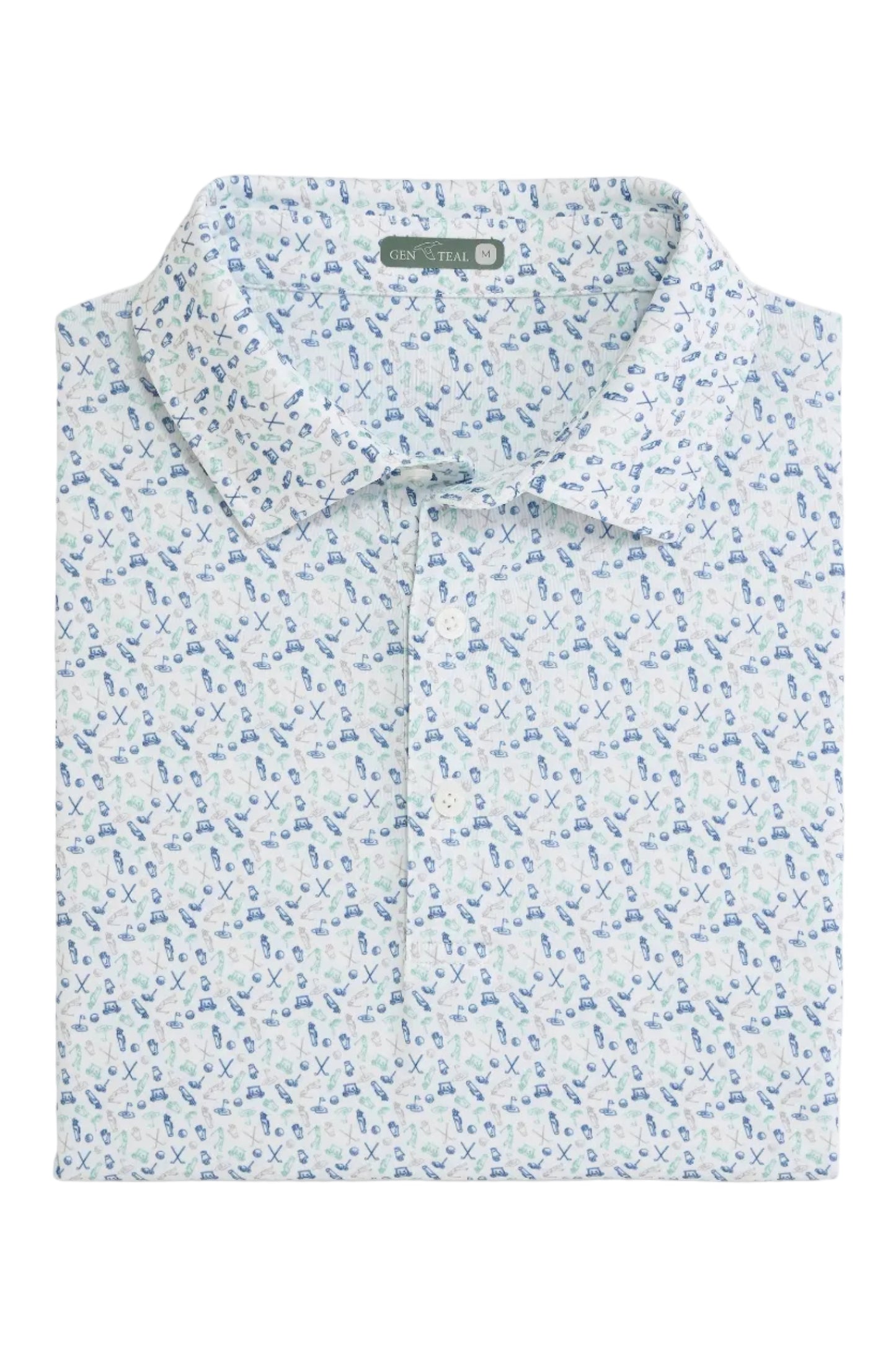 GenTeal Caddie's Choice Printed Performance Polo - Green Bay