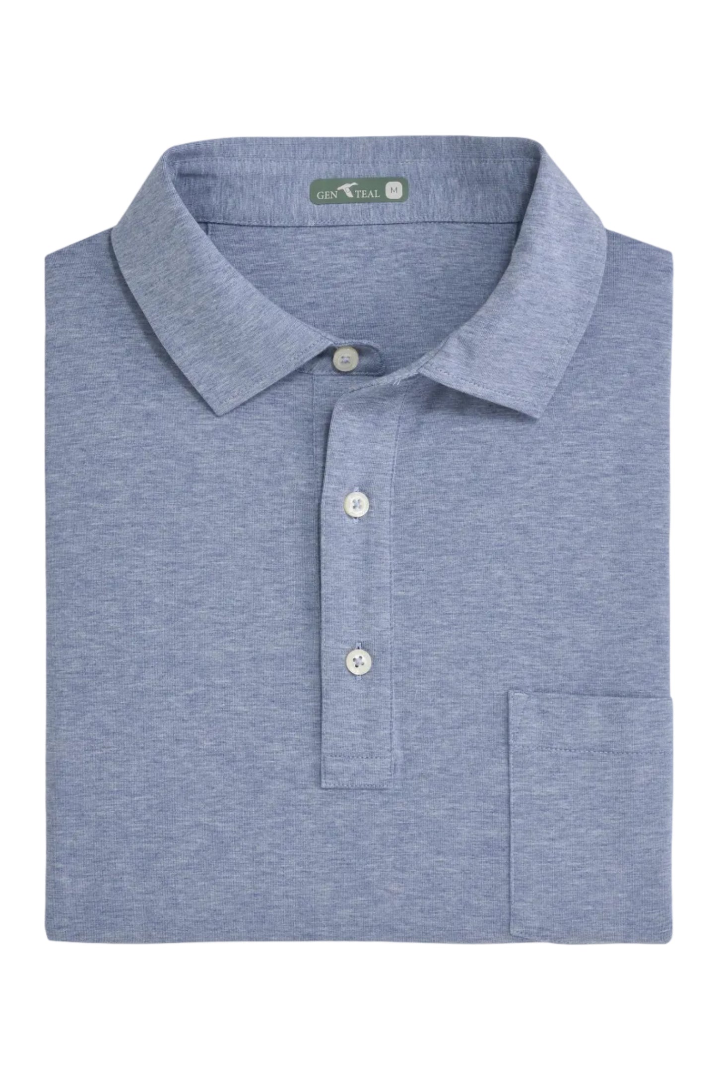 GenTeal Kelley Cotton Blend Polo - Sky Blue