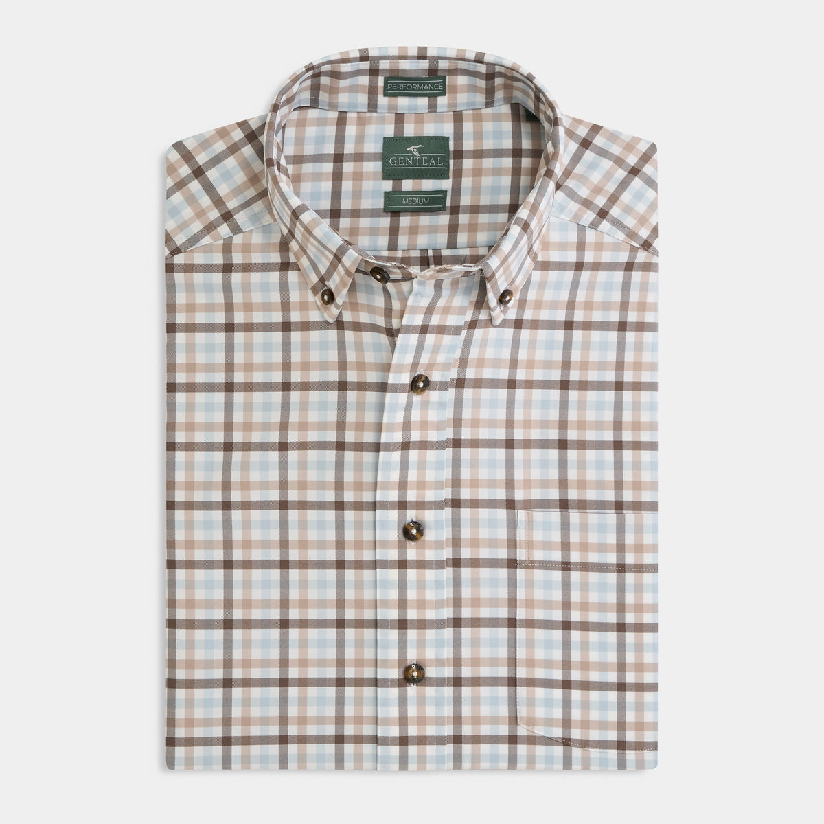 GenTeal | Bishop Performance Sport Shirt | Rustic Brown