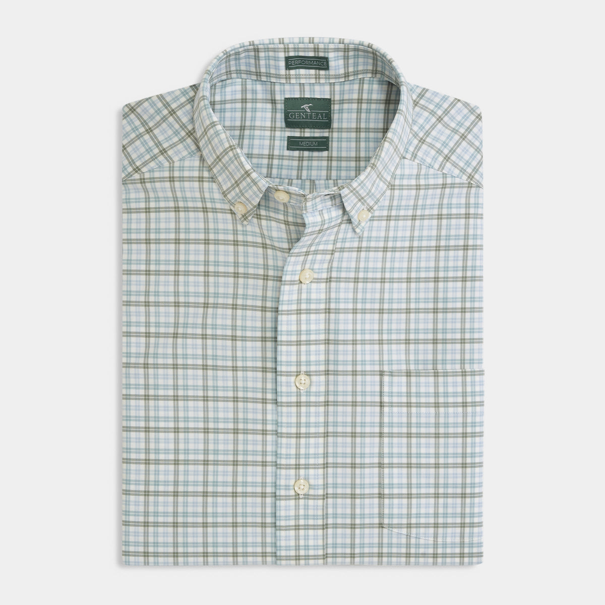 GenTeal | Eaton Performance Sport Shirt | Green Granite