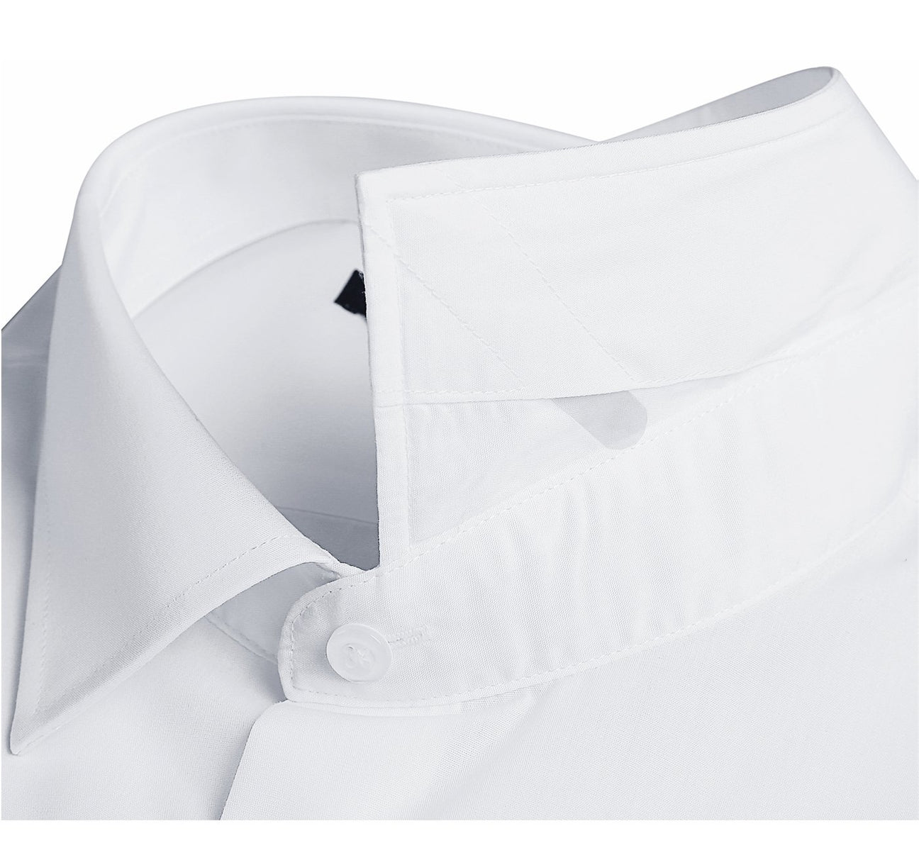 Slim Fit Long Sleeve Dress Shirt - White