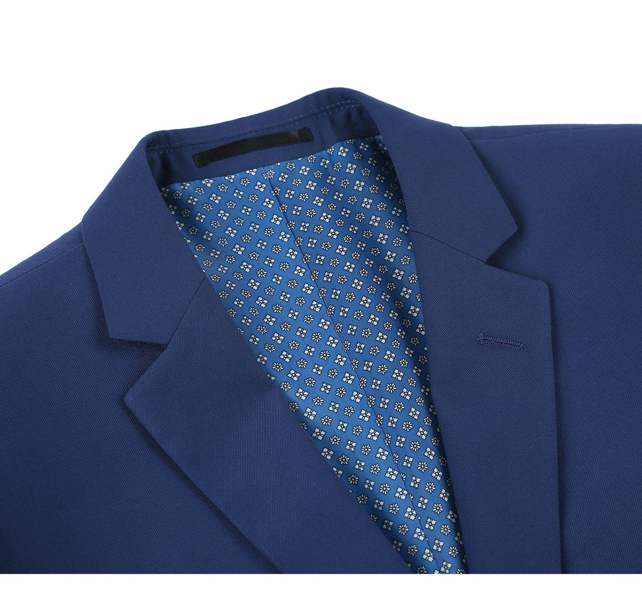 Slim Suit Notch Lapel & Flat Front Pant- Royal Blue 201-20