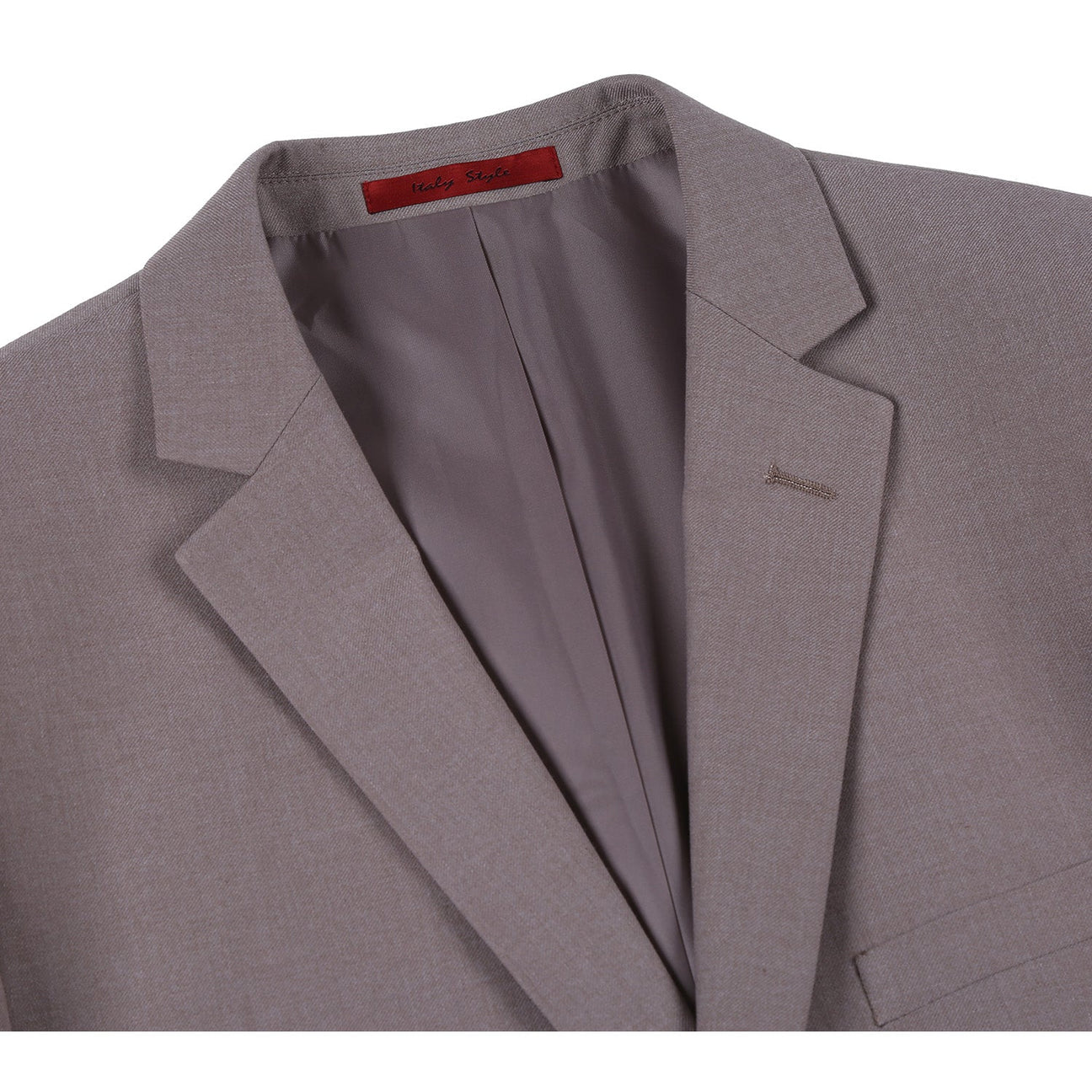 Slim Suit Notch Lapel & Flat Front Pant- Taupe 201-103