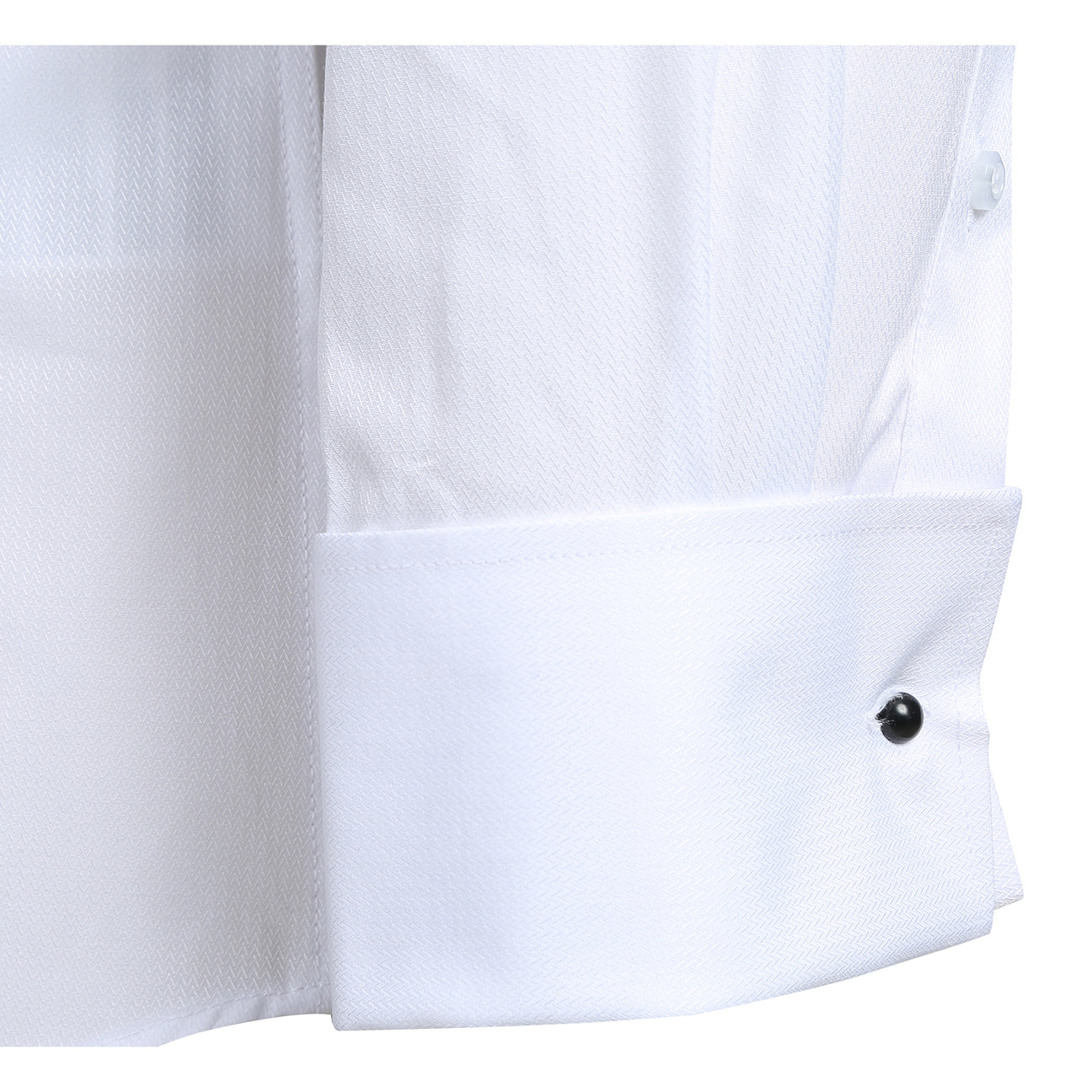 Slim Mid-Spread Long Sleeve Tuxedo Shirt - White