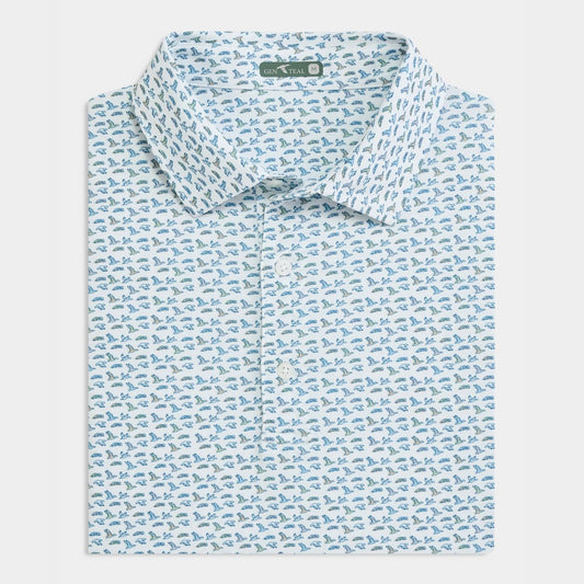 GenTeal Soaring Silhouettes Printed Performance Polo