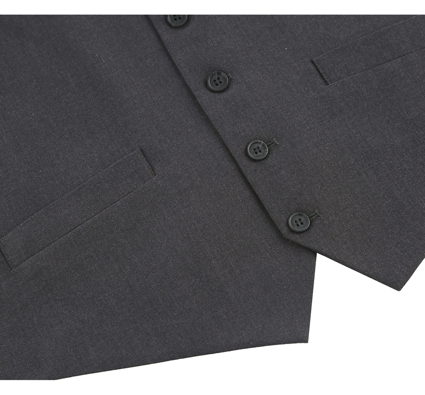 Classic Fit Renoir Vest - Charcoal 202-1