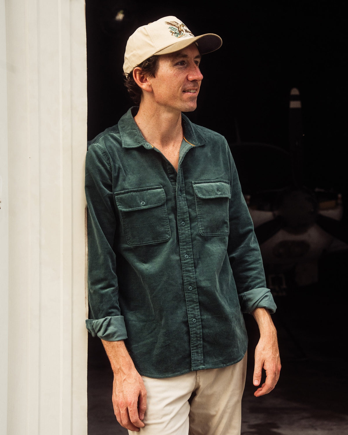 Marsh Wear | South End Cord Shirt | Mallard Green
