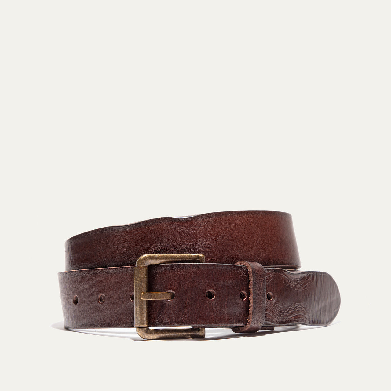 Vintage Washed Belt - Cognac