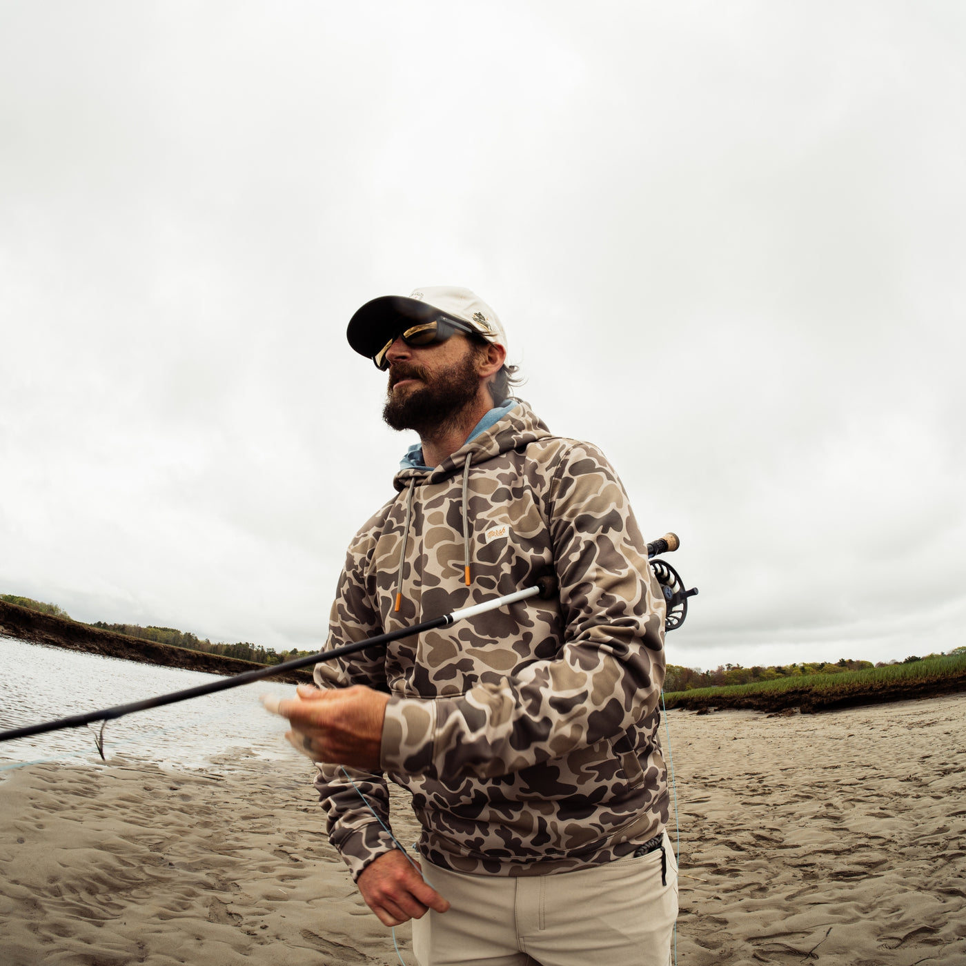 Marsh Nor'easter Hoodie - Khaki Mallard Camo