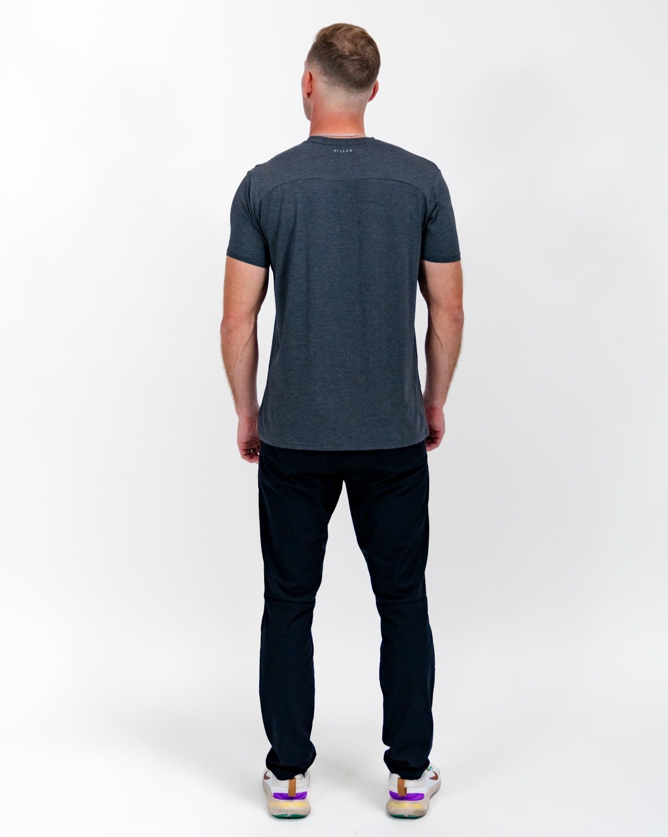 Pillar Athletics Leo Charcoal Grey Tee