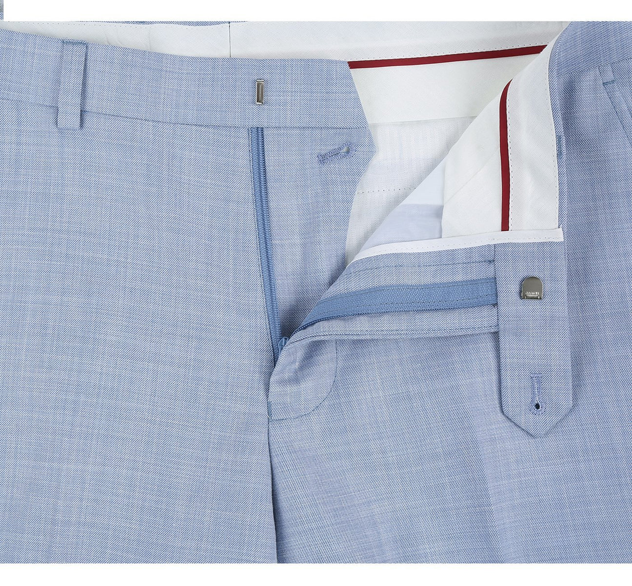 Slim Suit Notch Lapel & Flat Front Pant- Light Blue 203-9